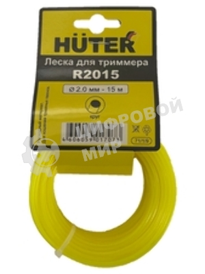 Леска для садовых триммеров Huter R2015 d=2мм L=15м для Huter GET-1200SL (71/1/9)