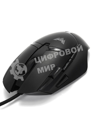 Мышь проводная Crown CMGM-901 черный, 4800 dpi, USB, кнопки - 8