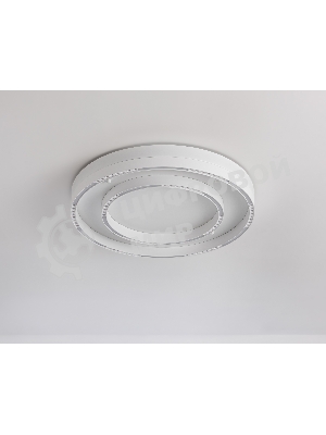 Потолочный светодиодный светильник Ambrella light FL5821 WH белый 55W 3000K/4200K/6400K D600*75 (без ПДУ)