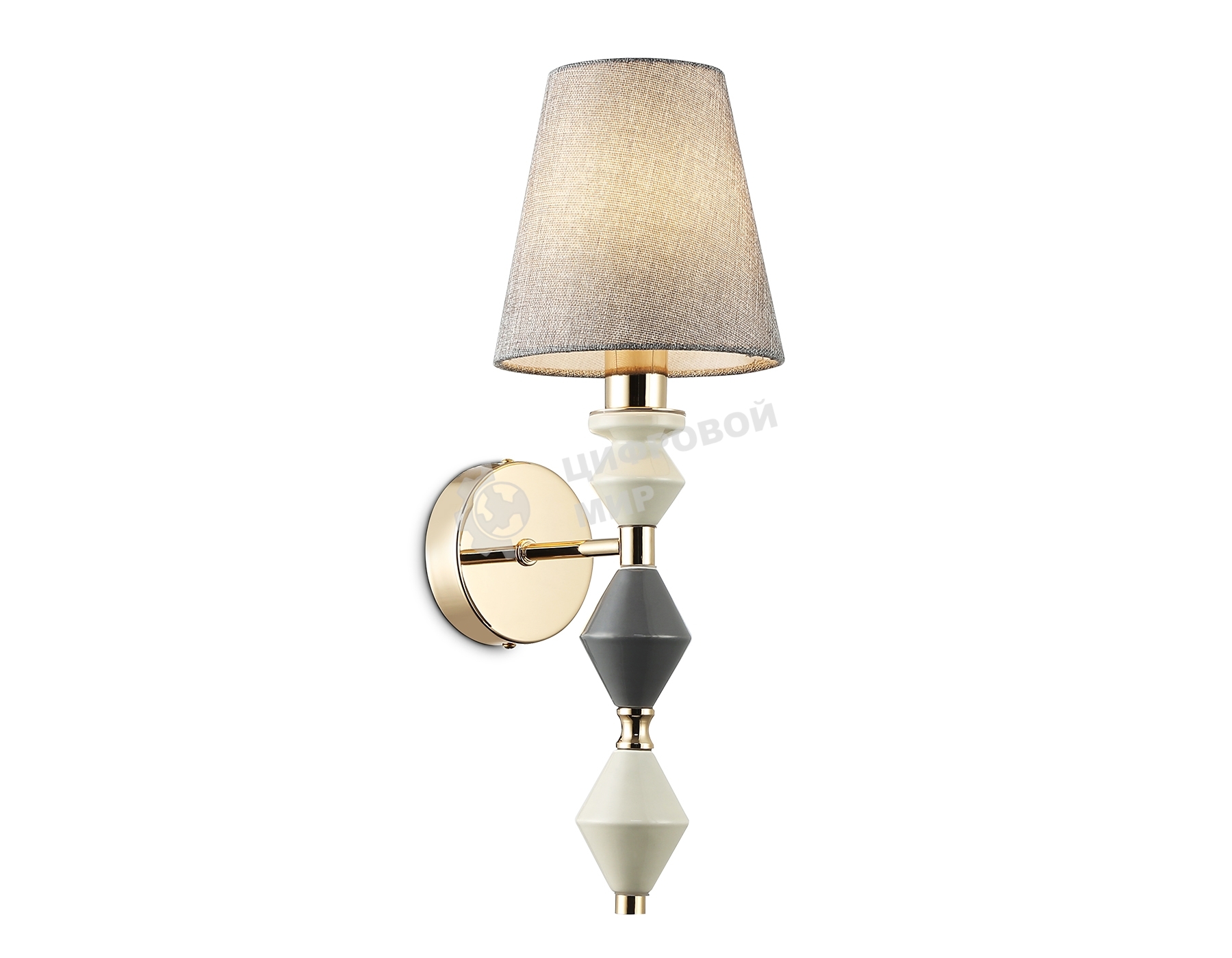 Настенный светильник Ambrella light LH75409 GD/GR золото/серый E14 max 40W 150*180*415