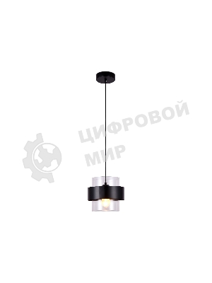 Светильник Ambrella light TR3646 BK/CL черный/прозрачный E27 max 40W D180*950