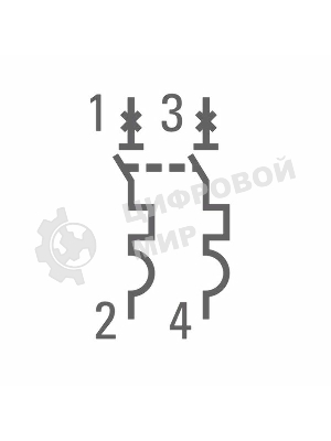 Выключатель автоматический модульный 2п C 32А 4.5кА ВА 47-63 PROxima EKF mcb4763-2-32C-pro