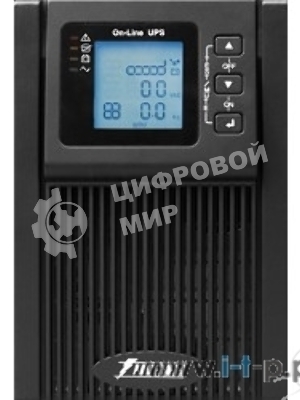 Источник бесперебойного питания PowerMan Online 1000 PLUS (1000ВА/800Вт, Online-Double conversion/LCD Display/USB/Software/RJ11/45,RS-232)