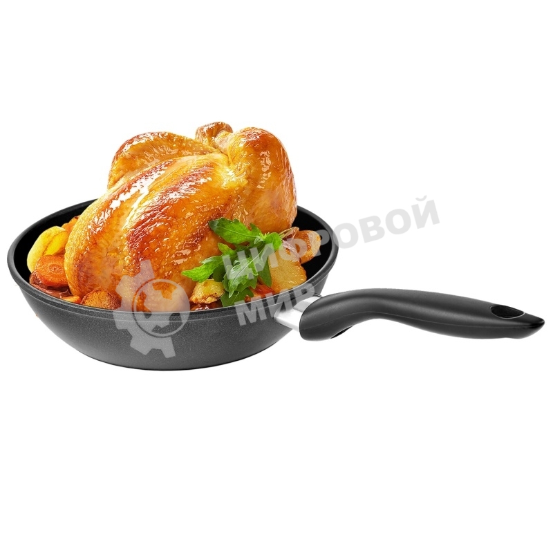 Сковорода Великие Реки Жар-24У литая универсальная 24 см