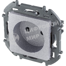 Розетка 2К 16А 250 В алюминий