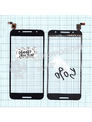 Сенсорное стекло (тачскрин) для Alcatel A7 5090Y, черное