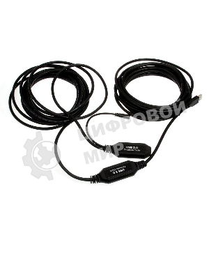 Кабель-адаптер USB3.0-repeater, удлинительный активный Am-->Af 10м VCOM