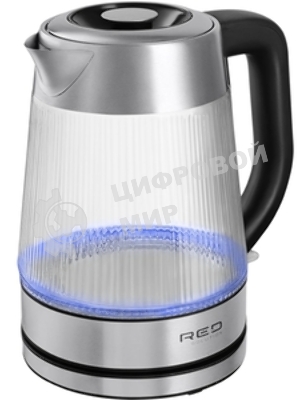 Чайник электрический Red Solution G121 1.8 л, 2200 Вт, черный/серебристый