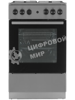 Плита газовая Gorenje GGI5A21XJ серебристый, конфорок 4 газовых, духовка 61 л, 50 см x 85 см x 59.4 см