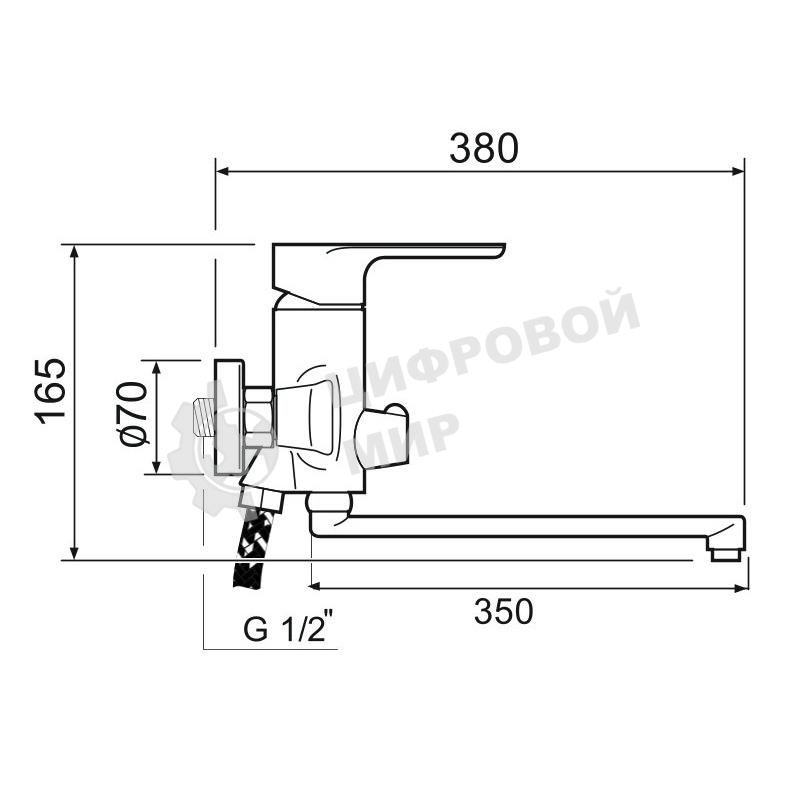 Смеситель для ванны SL133-006E SL133-006E