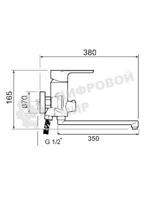 Смеситель для ванны SL133-006E SL133-006E