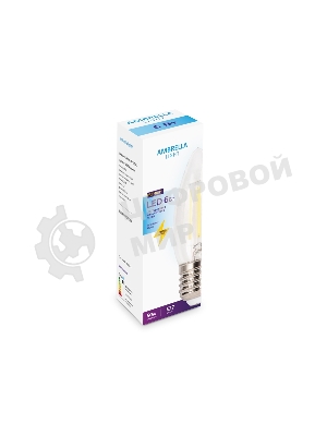 Лампа светодиодная Ambrella light 202220 Filament LED C37-F 6W E27 4200K (60W)