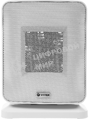 Тепловентилятор Vitek VT-2066 серый, 1500 Вт, 20 м2, термостат, дисплей