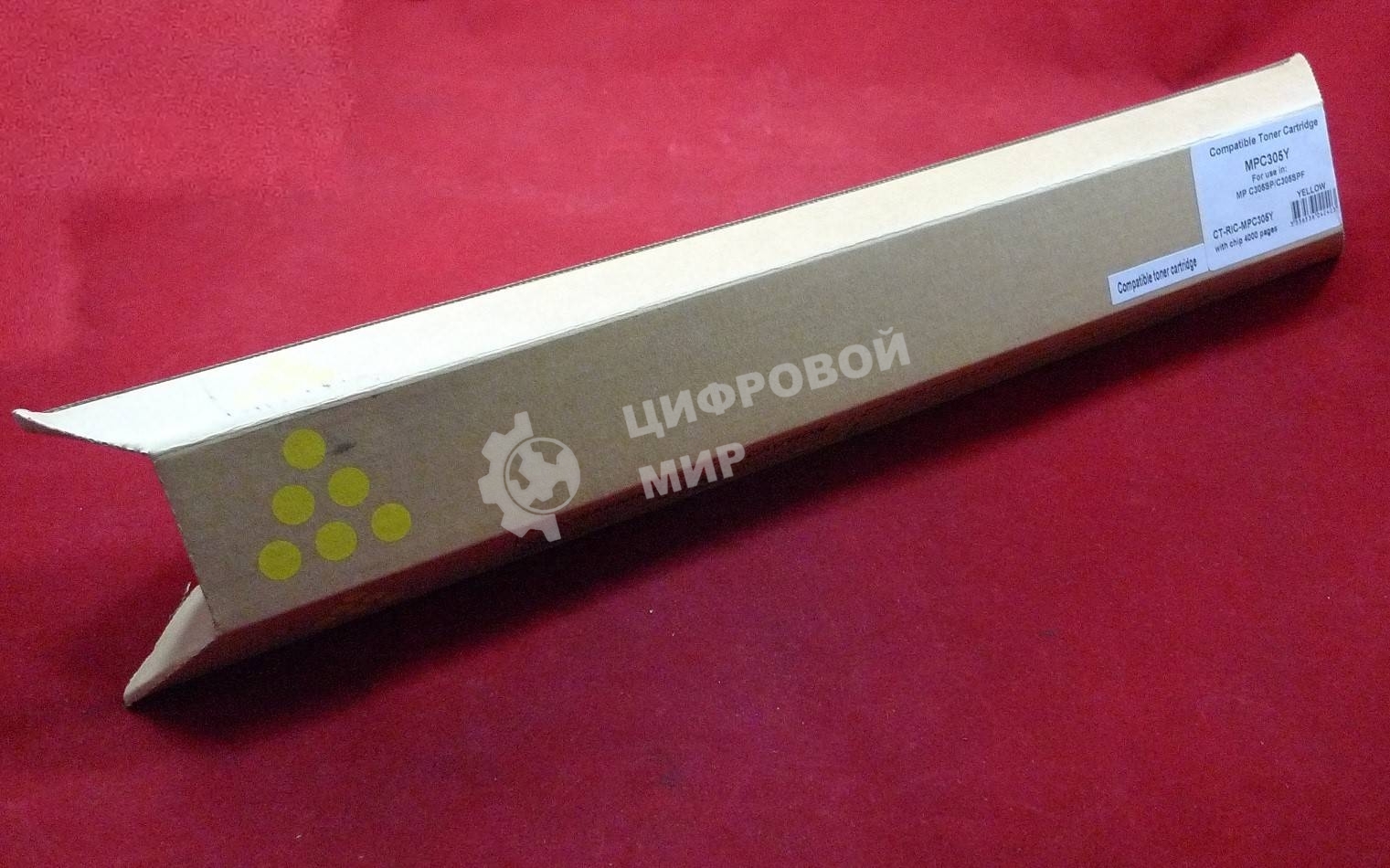 Картридж лазерный Ricoh Aficio MP C305SP/C305SPF желтый, type MPC305E (туба, 83г) JPN