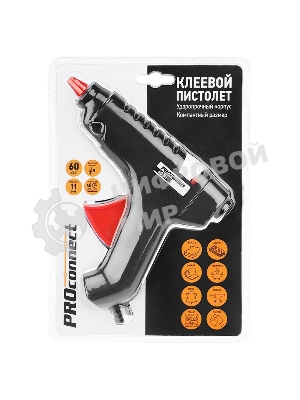 Клеевой пистолет PROconnect 60 Вт, ø11 мм, блистер