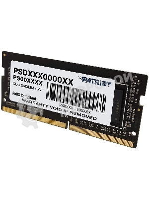 Оперативная память Patriot Signature, DDR4, 16GB (1x16 GB), 3200 MHz, CL22, SO-DIMM