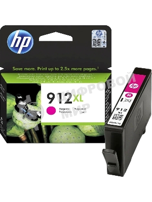 Картридж струйный HP 912XL 3YL82AE пурпурный (825 стр.) для HP OfficeJet 801x/802x