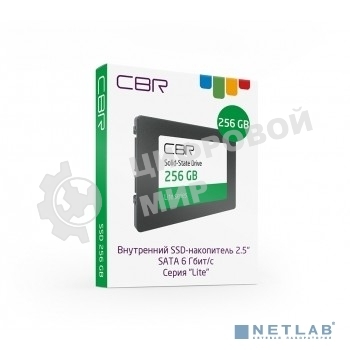 Накопитель SSD CBR SSD-256Gb-2.5-LT22, 256Gb, SATA III, 2.5