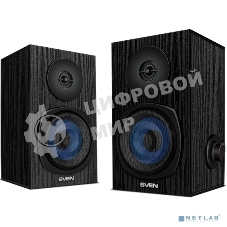 Акустическая система 2.0 SVEN SPS-576 черные (2x4W, Bluetooth, дерево)