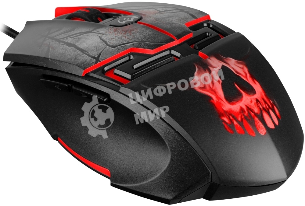 Мышь проводная SVEN RX-G805 черный, 8000 dpi, USB, кнопки - 6