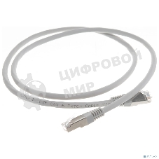 Пaтч-корд Rexant F/UTP, cat.6, RJ45-RJ45, экранированный, PVC серый, 1м