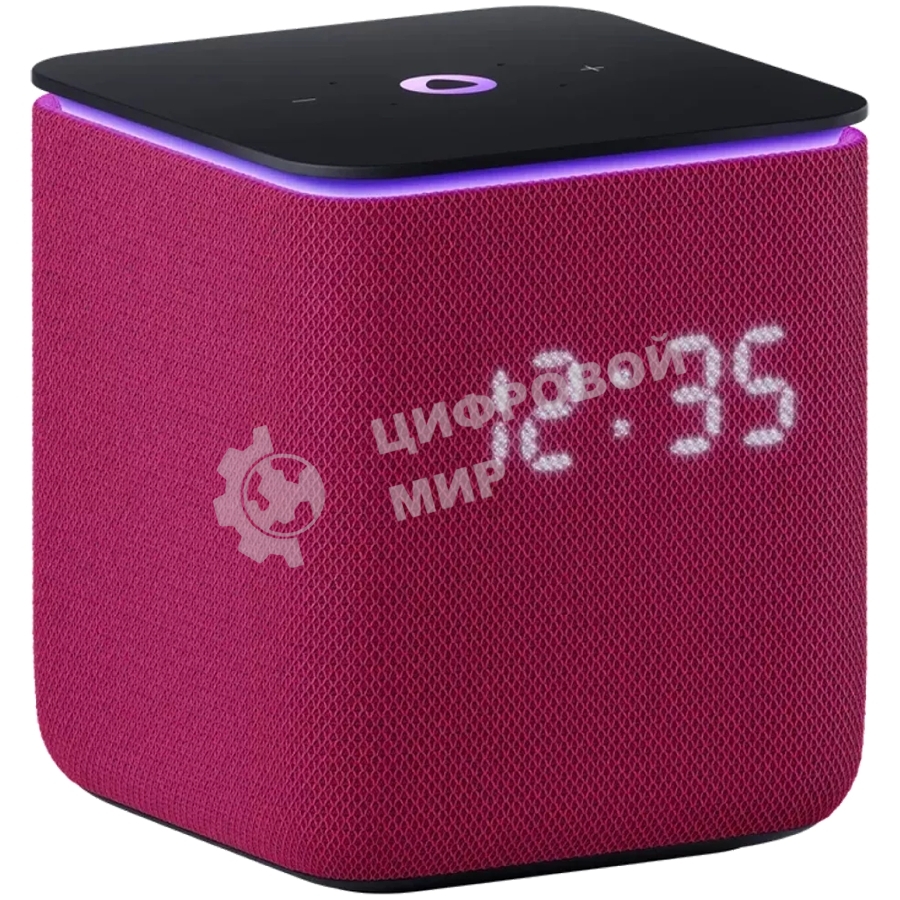 Умная колонка Яндекс Станция Миди, ZigBee, 24Вт, с голосовым ассистентом Алиса на YaGPT, малиновый