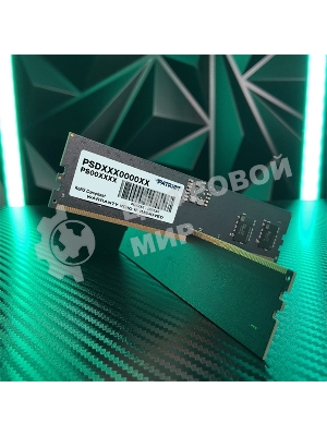 Оперативная память Patriot Signature, DDR5, 32GB (1x32 GB), 5600 MHz, CL46, DIMM