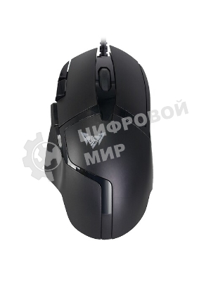 Мышь проводная Crown CMGM-901 черный, 4800 dpi, USB, кнопки - 8