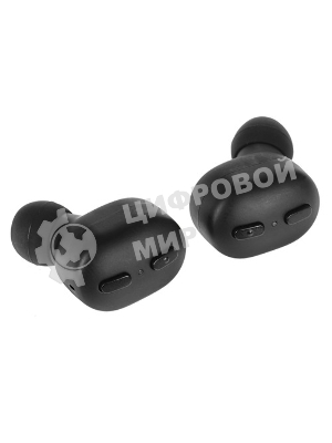 Наушники TWS GEOZON Track черный, внутриканальные, Bluetooth, до 4 ч