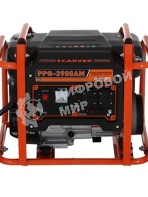 Электрогенератор бензиновый Carver PPG-3900АM, 3 кВт, 95 дБ, 51 кг