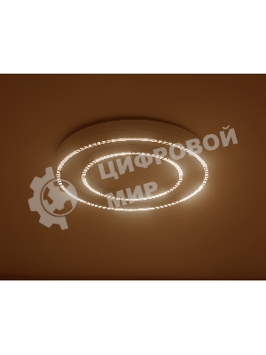 Потолочный светодиодный светильник Ambrella light FL5821 WH белый 55W 3000K/4200K/6400K D600*75 (без ПДУ)