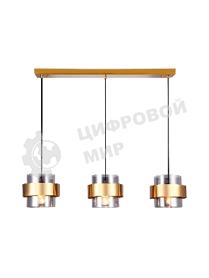 Светильник Ambrella light TR3652/3 GD/SM золото/дымчатый E27/3 max 40W 820*180*700