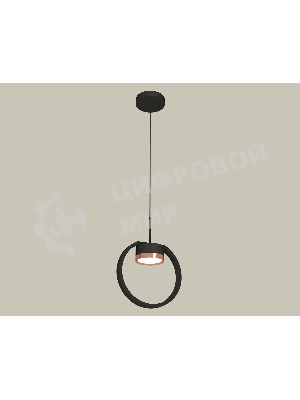 Светильник Ambrella light XB9102104 SBK/PPG черный песок/золото розовое полированное GX53 (C9102, N8126)