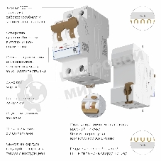 Дифференциальный автомат  Werkel 1P+N 25 A  30 mА  6 kА  C А W922P256