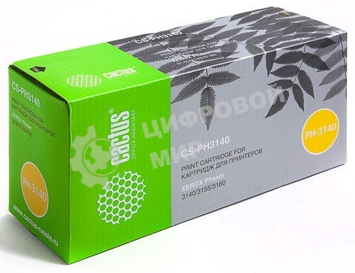 Картридж лазерный Cactus CS-PH3140 (108R00908) черный (1500 стр.) для Xerox Phaser 3140/ 3155/ 3160