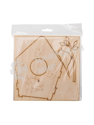 Доска для выжигания Rexant, Кормушка для птиц, 3D модель, 1 шт., пакет