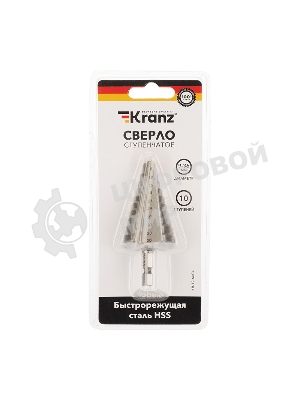 Сверло по металлу ступенчатое Kranz 9,0-36,0 мм