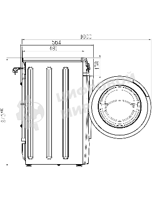 Стиральная машина Atlant СМА 80С1213-01 белый, загрузка фронтальная 8 кг, 1200 об/мин., класс: А+++
