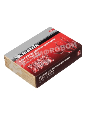 Набор сверл Matrix перовых по дереву, 10-12-14-16-18-20-22-25 мм 8 шт дерев,