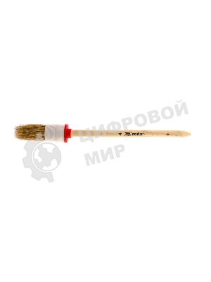 Кисть круглая MTX 82074 № 4 (25 мм), натуральная щетина, деревянная рукоятка