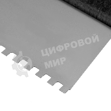Шпатель из нержавеющей стали Сибртех 150 мм, зуб 4х4 мм, пластмассовая рукоятка