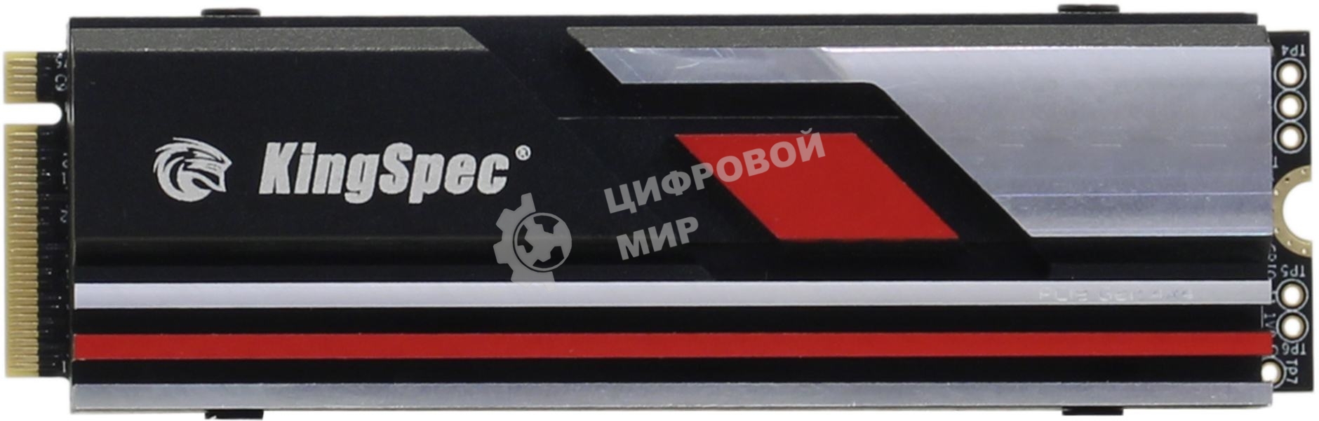 Накопитель SSD KingSpec XG7000 XG7000-1Tb PRO, 1Tb, PCIe 4.0 x4, M.2 2280, NVMe, R/W 7400/6600, с радиатором