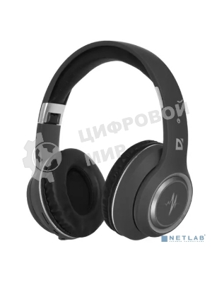 Беспроводная гарнитура Defender FreeMotion B571 серый, накладные, Bluetooth + проводной, складная конструкция, до 9 ч