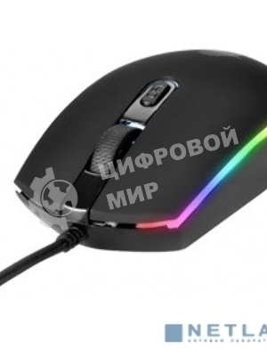 Мышь проводная Qumo Pretender M53 черный, 3200 dpi, USB, кнопки - 4