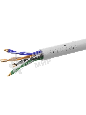 Кабель информационный Suprlan Premium 01-0313-5, cat.5e U/UTP, 4 пары, 24AWG, PVC, внутренний, 305м, серый