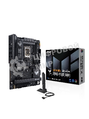 Материнская плата ASUS TUF GAMING Z890-PLUS WIFI, LGA 1851, Intel Z890, 4xDDR5, 4xSATA, 4xM.2, 1xPCIe 5.0 x16, 1xPCIe 4.0 x4, 1xDP, 1xHDMI, 1xUSB-C 3.2 Gen 2x2, 1xUSB-C Thunderbolt 4, 1x 2.5Gb LAN, 3xUSB-A 3.2 Gen 1, 3xUSB-A 3.2 Gen 2, 5x3.5 мм, 1xWi-Fi 7, ATX