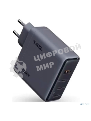 Сетевое зарядное устройство Aukey Comet Mix 140W 3C+A серый