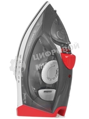 Утюг BRAYER BR4011 черный/белый/красный, 2400 Вт, 20 г /мин, 140 г/мин, 330 мл