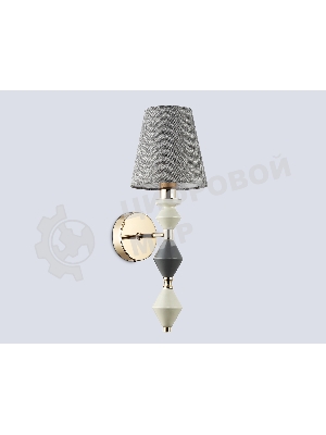 Настенный светильник Ambrella light LH75409 GD/GR золото/серый E14 max 40W 150*180*415