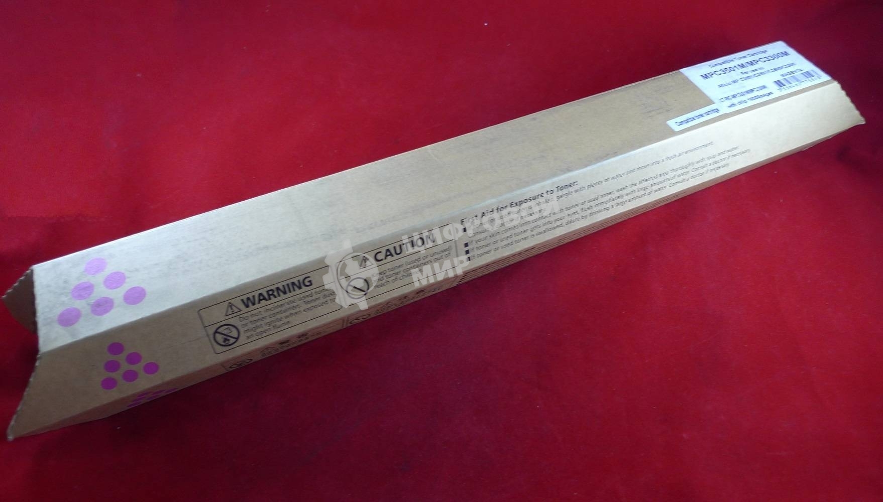 Картридж лазерный Ricoh Aficio MP C3001/C3501/C2800/C3300 пурпурный, type MPC3501E/MPC3300E (туба, 370г) JPN